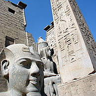 Obelisk van Luxor, Luxor tempel, Egypte, Afrika

