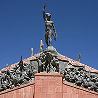 Monument of Libertador in Humahuaca, Quebrada de Humahuaca, Jujuy, Argentinië
