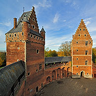Het middeleeuwse Kasteel van Beersel, België

