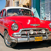 Oude Amerikaanse wagen in Trinidad, Cuba