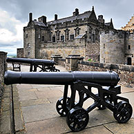 Kanonnen in het kasteel Stirling Castle, Schotland, UK

